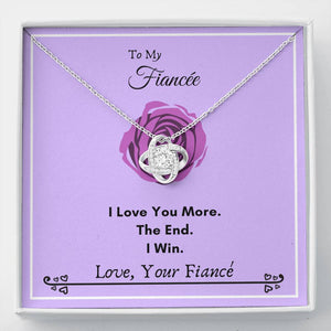 Lurve™ Fiancee - I Love You More Love Knot Necklace