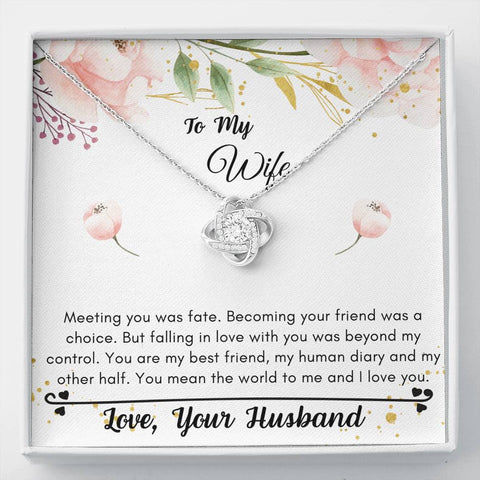 Lurve™ Wife - Mean The World To Me Love Knot Necklace