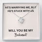 Lurve™ Stuck With Us, Bridesmaid Love Knot Necklace