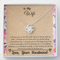 Lurve™ Wife - Choose You To Do Life With Love Knot Necklace