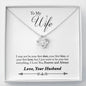 Lurve™ To Wife - Date, Kiss, Love Love Knot Necklace