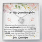 Lurve™ Granddaughter - Straighten Your Crown Love Knot Necklace