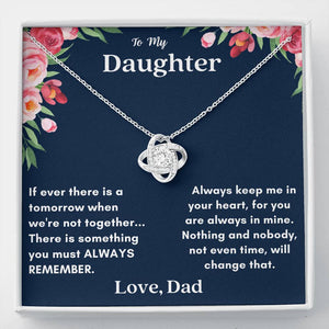 Lurve™ Daughter - Always in Mine Love Knot Necklace