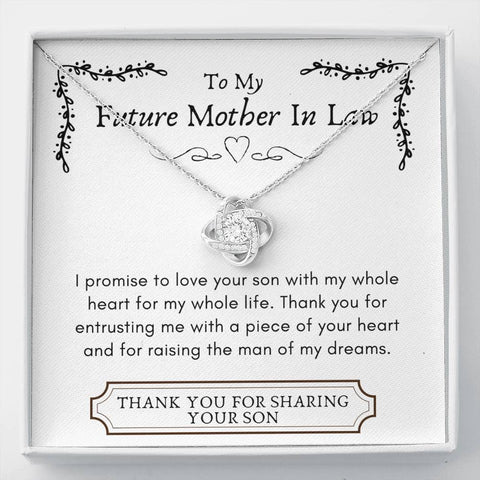 Lurve™ Future Mother In Law - Your Son, Whole Heart Love Knot Necklace