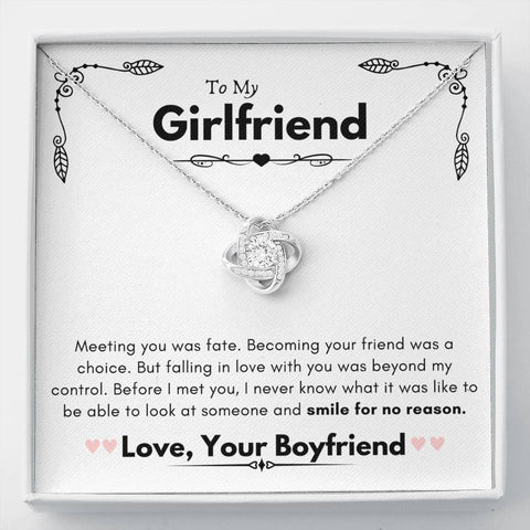 Lurve™ Girlfriend - Smile for No Reason Love Knot Necklace