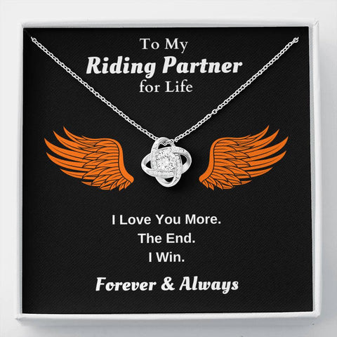 Lurve™ Riding Partner - Love You More Love Knot Necklace