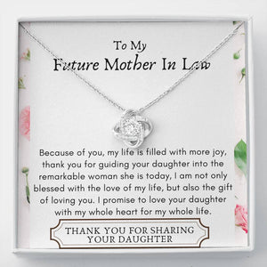 Lurve™ Future Mother In Law - Remarkable Woman, The Gift Love Knot Necklace