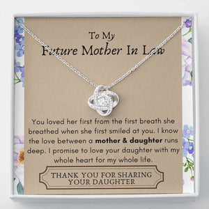 Lurve™ Future Mother In Law - Mother Daughter, Whole Heart Love Knot Necklace