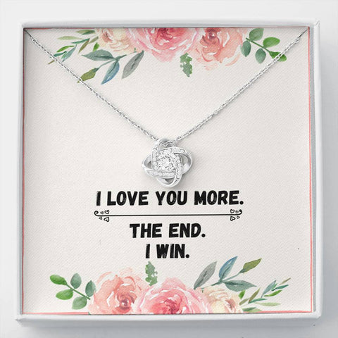 Lurve™ Love You More Love Knot Necklace