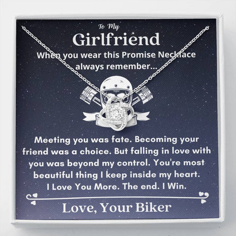 Lurve™ Biker Girlfriend - Meeting You Was Fate Love Knot Necklace