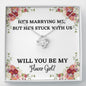 Lurve™ Stuck With Us, Flower Girl Love Knot Necklace