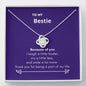 Bestie - Because of You Love Knot Necklace