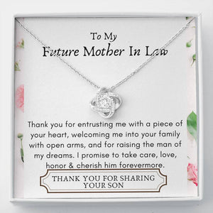 Lurve™ Future Mother In Law - Entrusting, Welcome, My Dream Man Love Knot Necklace