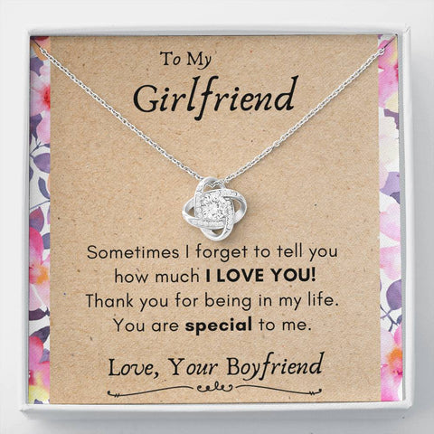 Lurve™ Girlfriend - You Are Special To Me Love Knot Necklace