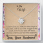 Lurve™ Wife - Kiss Your Lips Every Single Day Love Knot Necklace