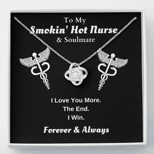 Lurve™ Hot Nurse - Love You More Love Knot Necklace