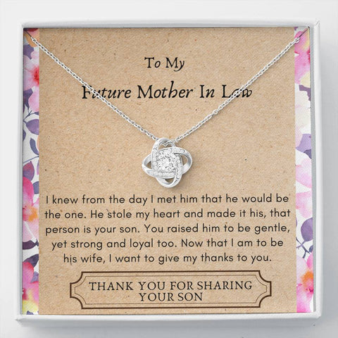 Lurve™ Future Mother In Law - He Stole My Heart Love Knot Necklace