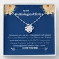 Unbiological Sister - Life, Amazing Person Love Knot Necklace