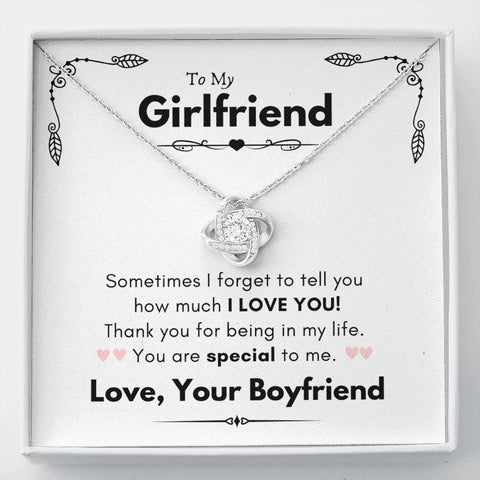 Lurve™ Girlfriend - I Love You, Special Love Knot Necklace