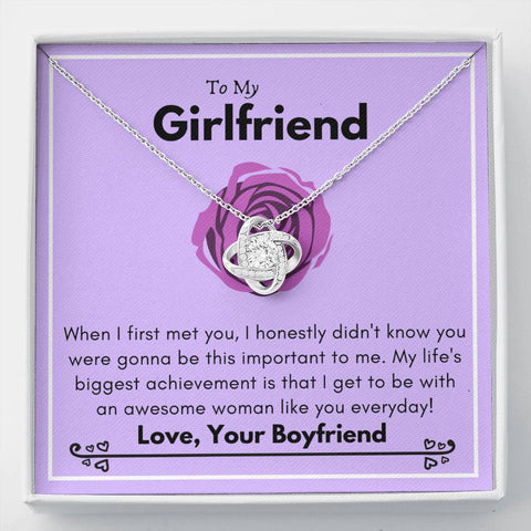 Lurve™ GIrlfriend - Important To Me Love Knot Necklace