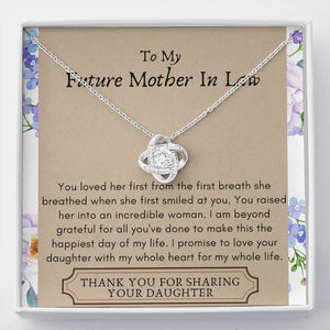 Lurve™ Future Mother In Law - Incredible Woman, Beyond Grateful Love Knot Necklace