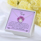 Lurve™ Wife - Smile, Laugh, Capture, Butterflies Love Knot Necklace