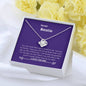 Bestie - My Family, Grateful, Met Love Knot Necklace