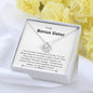 Bonus Sister - Lucky,Cherish, Wnderful Friend Love Knot Necklace