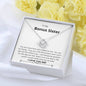 Bonus Sister - My Family, Grateful, Met Love Knot Necklace