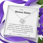 Bonus Sister - There for Me Love Knot Necklace