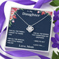 Lurve™ Daughter - I Need to Say Love Knot Necklace