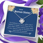 Bonus Sister - There for Me Love Knot Necklace