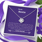 Bestie - My Family, Grateful, Met Love Knot Necklace