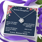 Lurve™ Bonus Daughter - I Need to Say Love Knot Necklace