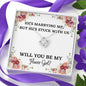 Lurve™ Stuck With Us, Flower Girl Love Knot Necklace