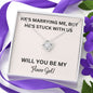 Lurve™ Stuck With Us, Flower Girl Love Knot Necklace