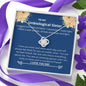 Unbiological Sister - Everything, Amazing, Wnderful Love Knot Necklace