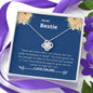 Bestie - Believe, Strength, Unconditional Support Love Knot Necklace