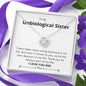 Unbiological Sister - Best Decision Love Knot Necklace