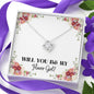 Lurve™ Will You Be My Flower Girl Love Knot Necklace