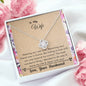 Lurve™ Wife - Life & Heart With You Love Knot Necklace