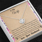Lurve™ Wife - The Way You Care For Me Love Knot Necklace