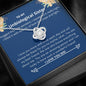 Unbiological Sister - Everything, Amazing, Wnderful Love Knot Necklace