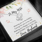 Lurve™ To My Wife - Missing You Is My Hobby Love Knot Necklace