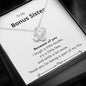 Bonus Sister - Because of You Love Knot Necklace