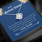 Bonus Sister - Deserve The World Love Knot Necklace