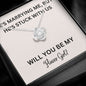 Lurve™ Stuck With Us, Flower Girl Love Knot Necklace