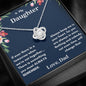 Lurve™ Daughter - Always in Mine Love Knot Necklace