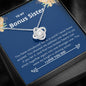 Bonus Sister - Knight in Shining Armor Love Knot Necklace