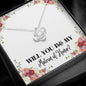 Lurve™ Will You Be My Matron of Honor Love Knot Necklace